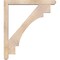 Ekena Millwork Merced Craftsman Smooth Bracket w/ Offset Brace, Douglas Fir, 5 1/2"W x 42"D x 48"H BKT0604X42X48MRC04SDF - alternate 3